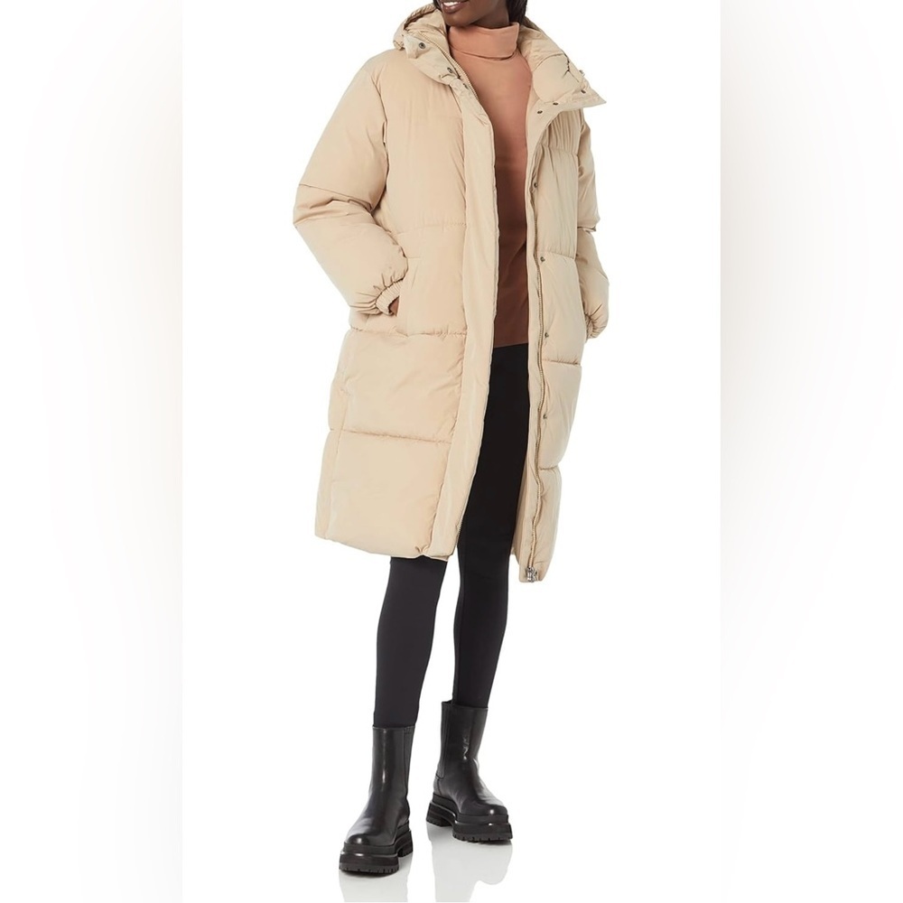 Amazon Essentials Women's Oversized Long Puffer Jacket